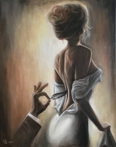 Original Love Painting by Olga Zhminko