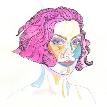 Self-portrait Pink Curls thumb