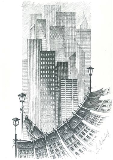 Print of Surrealism Architecture Drawings by Sergey Petrych