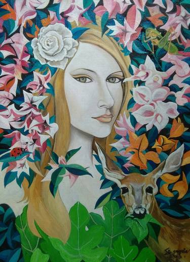 Original Conceptual Women Paintings by Sheril Gagala
