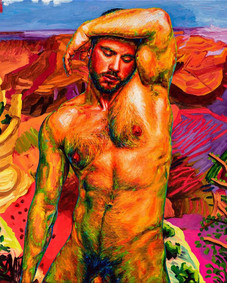 Original Impressionism Nude Painting by Oleksandr Balbyshev