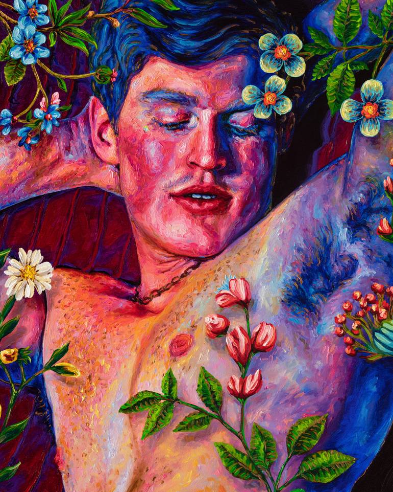 Original Expressionism People Painting by Oleksandr Balbyshev