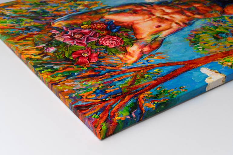 Original Impressionism Nude Painting by Oleksandr Balbyshev