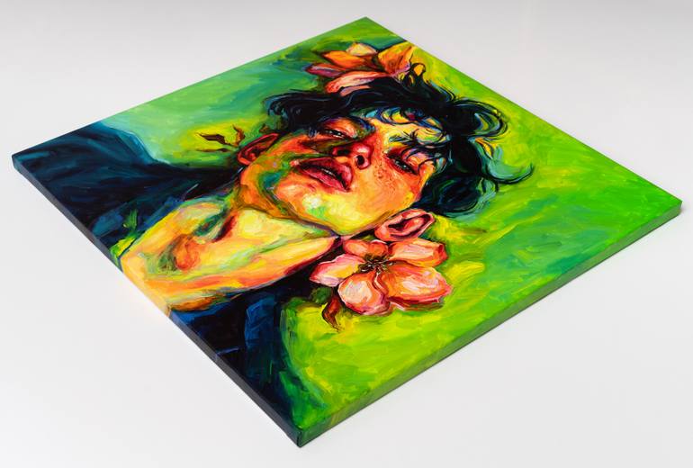 Original Impressionism Men Painting by Oleksandr Balbyshev