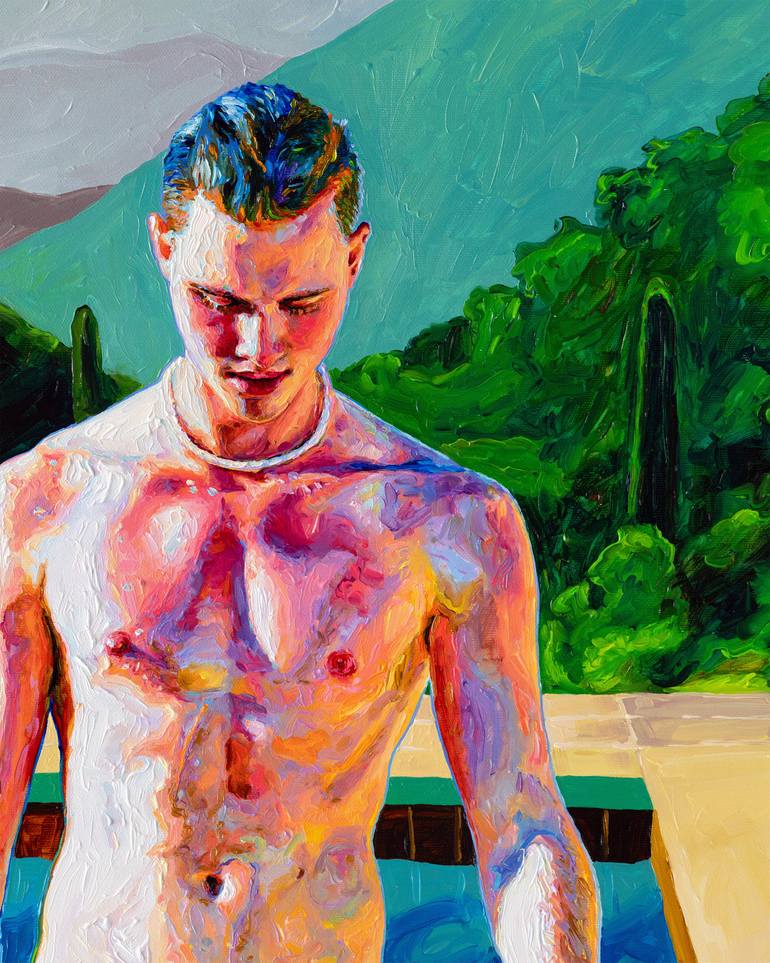 Original Pop Art Erotic Painting by Oleksandr Balbyshev