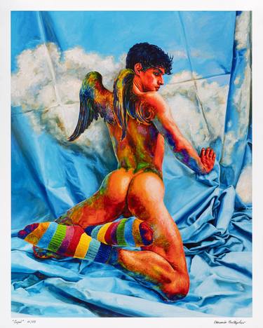 Original Expressionism Erotic Printmaking by Oleksandr Balbyshev