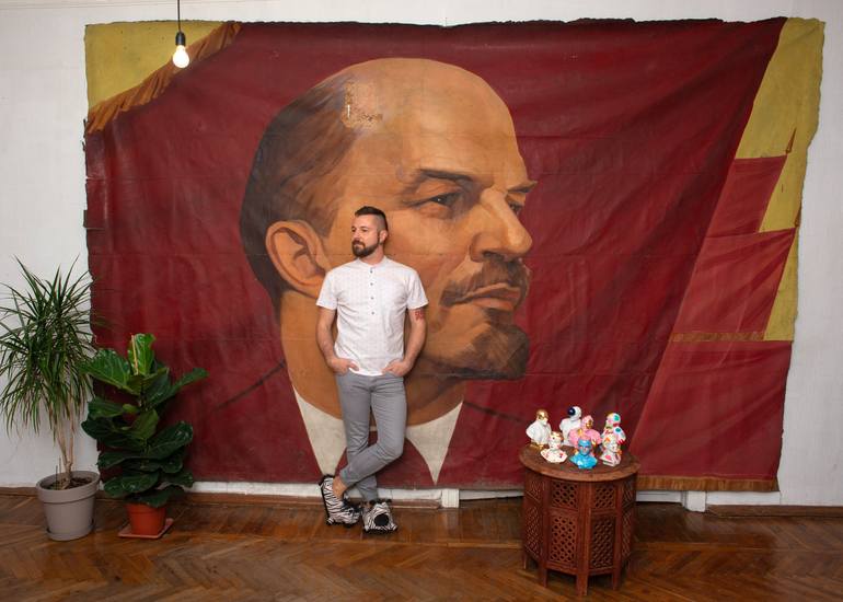 Original Portraiture Politics Painting by Oleksandr Balbyshev