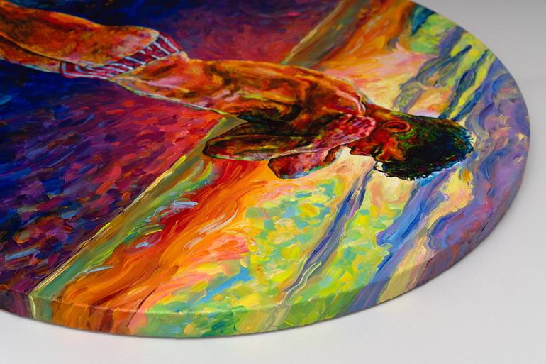 Original Impressionism Nude Painting by Oleksandr Balbyshev