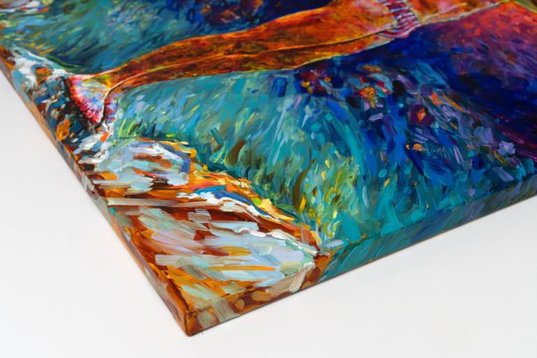 Original Impressionism Nude Painting by Oleksandr Balbyshev