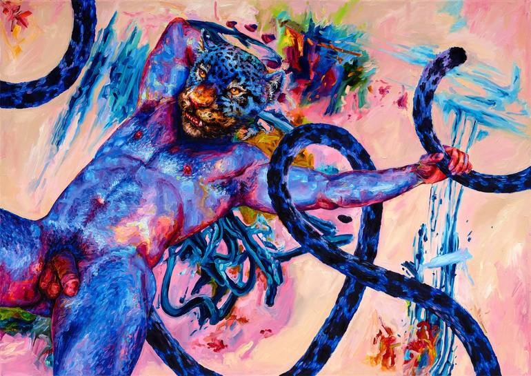 Print of Abstract Expressionism Nude Paintings by Oleksandr Balbyshev