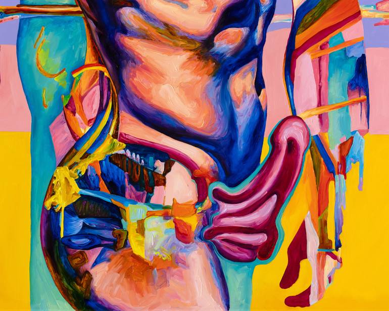 Original Abstract Nude Painting by Oleksandr Balbyshev
