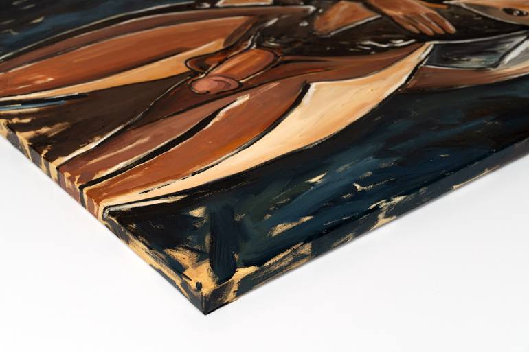 Original Cubism Love Painting by Oleksandr Balbyshev