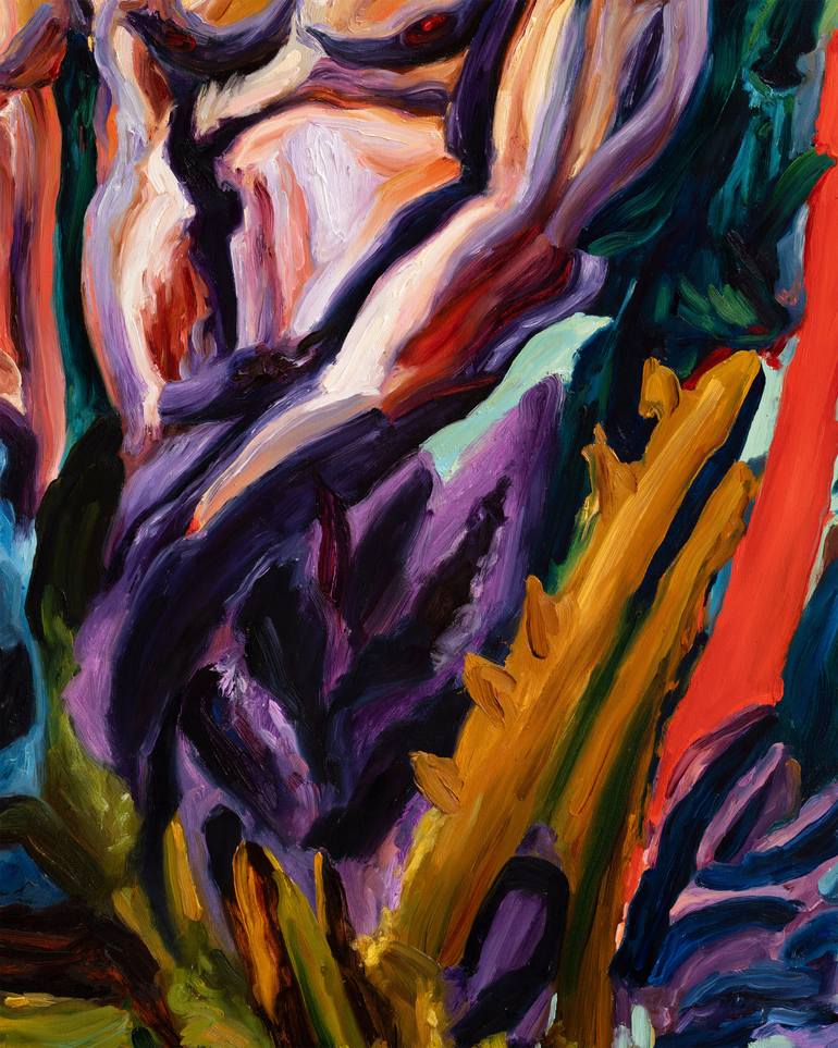 Original Expressionism Nude Painting by Oleksandr Balbyshev