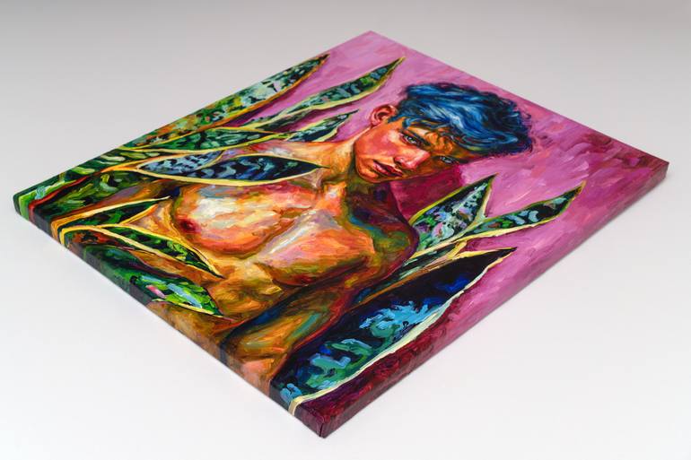 Original Expressionism Erotic Painting by Oleksandr Balbyshev