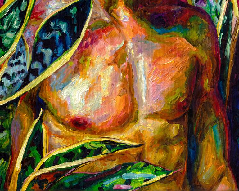 Original Expressionism Erotic Painting by Oleksandr Balbyshev