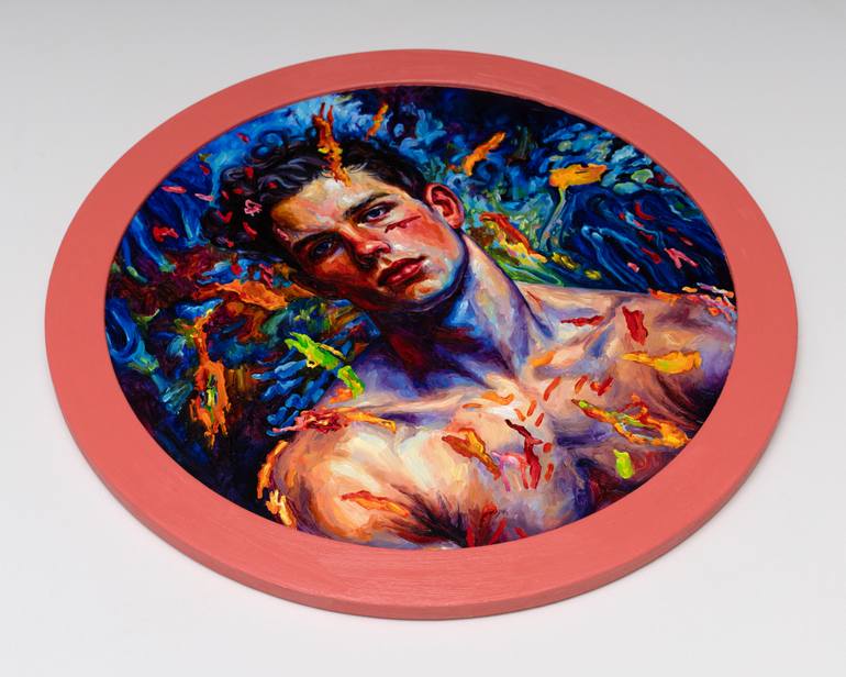 Original Portraiture Men Painting by Oleksandr Balbyshev