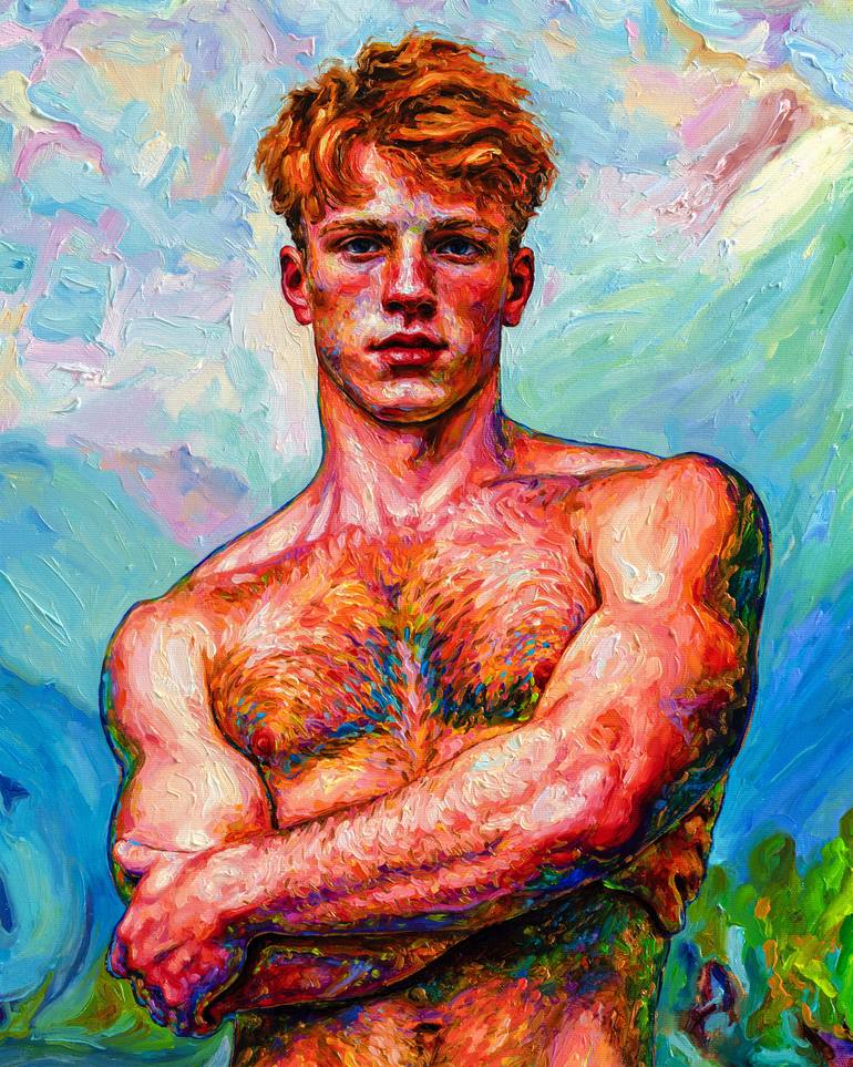 Original Figurative Nude Painting by Oleksandr Balbyshev