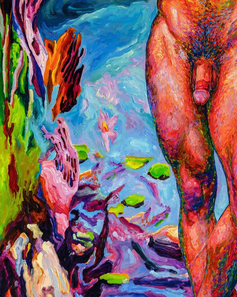 Original Figurative Nude Painting by Oleksandr Balbyshev