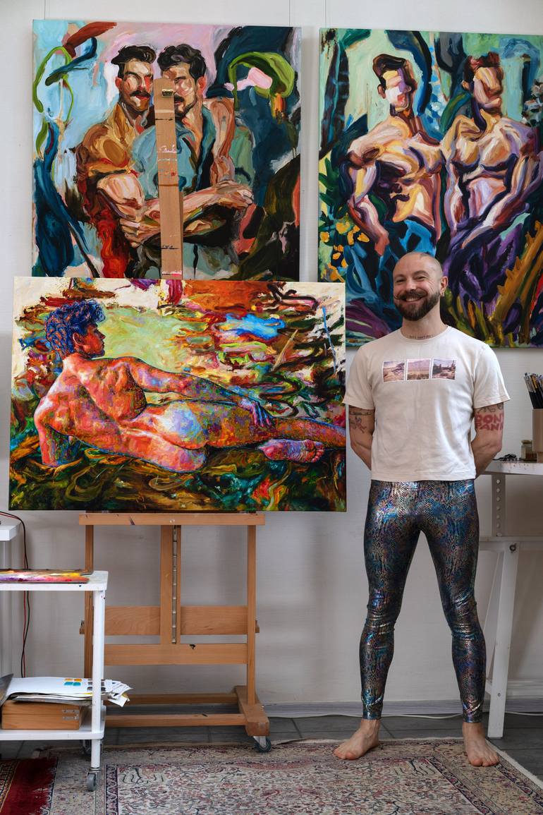 Original Abstract Nude Painting by Oleksandr Balbyshev