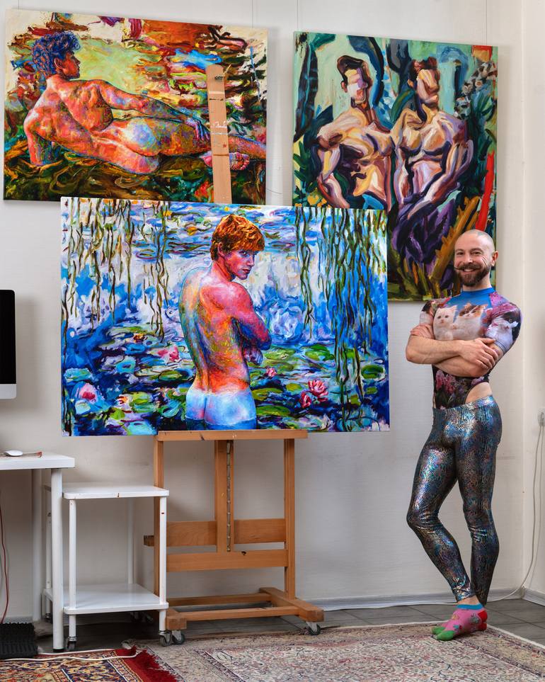 Original Contemporary Nude Painting by Oleksandr Balbyshev