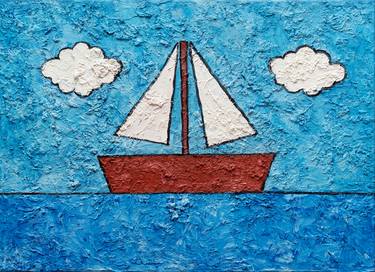 Simpsons Boat Painting By Oleksandr Balbyshev Saatchi Art