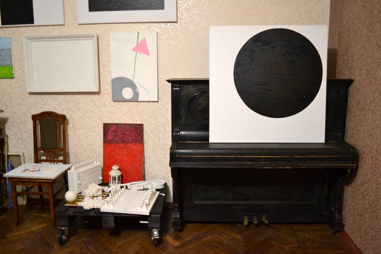 Original Abstract Geometric Painting by Oleksandr Balbyshev