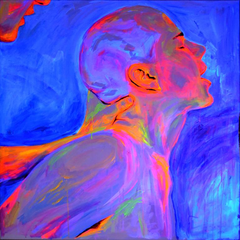 Original Expressionism Erotic Painting by Oleksandr Balbyshev