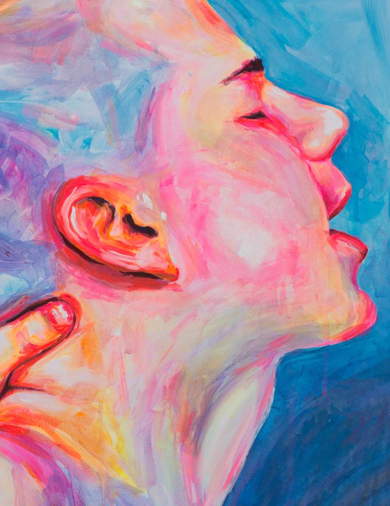 Original Expressionism Erotic Painting by Oleksandr Balbyshev