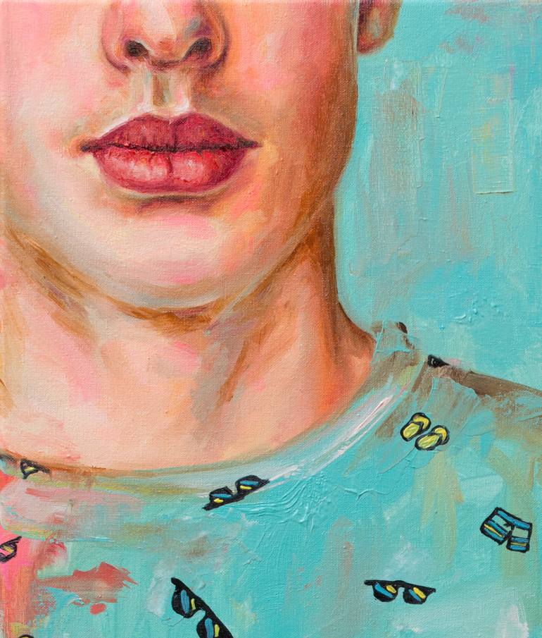 Original Expressionism Portrait Painting by Oleksandr Balbyshev