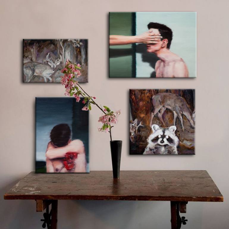 Original Figurative Portrait Painting by Oleksandr Balbyshev