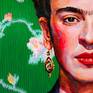 The portrait of Frida Kahlo. A 80cm x 90cm contemporary portrait.