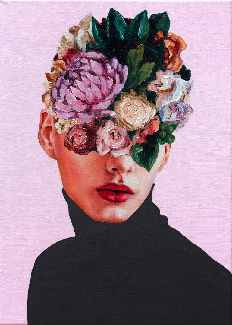 Flower Face Painting by Oleksandr Balbyshev Saatchi Art