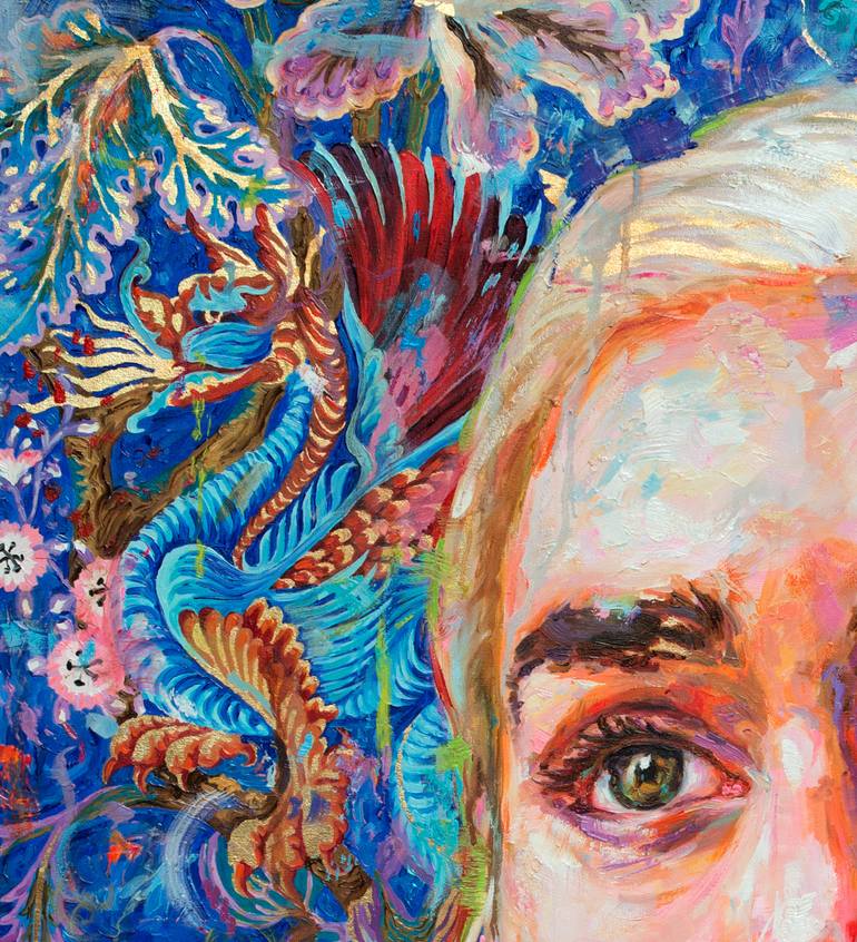 Original Expressionism Portrait Painting by Oleksandr Balbyshev