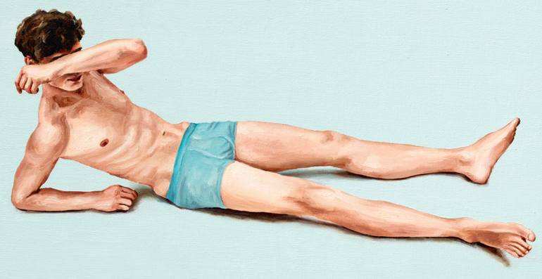 Original Figurative Nude Painting by Oleksandr Balbyshev