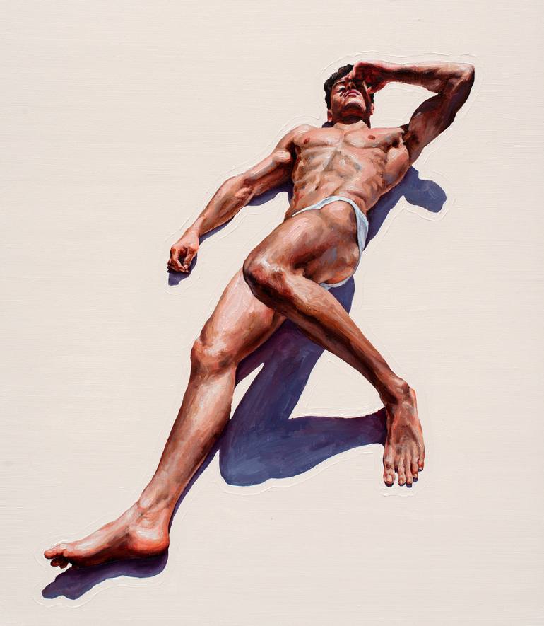 Original Figurative Nude Painting by Oleksandr Balbyshev