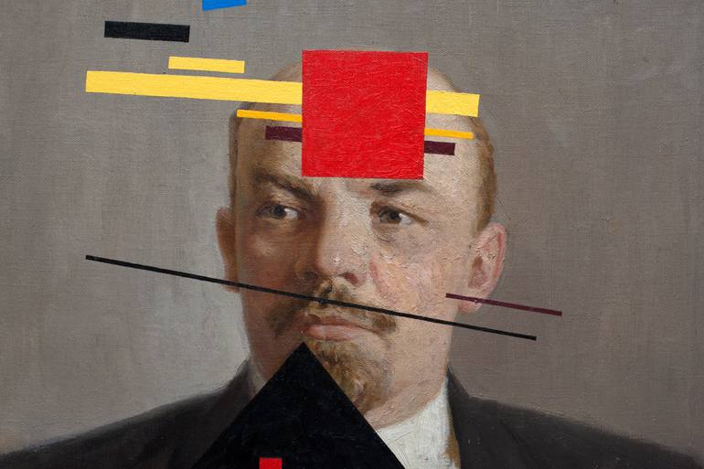 Original Abstract Portrait Painting by Oleksandr Balbyshev