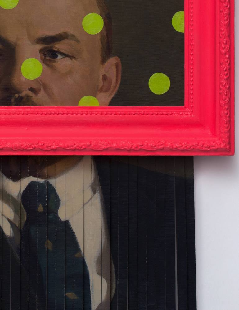 Original Pop Art Portrait Painting by Oleksandr Balbyshev