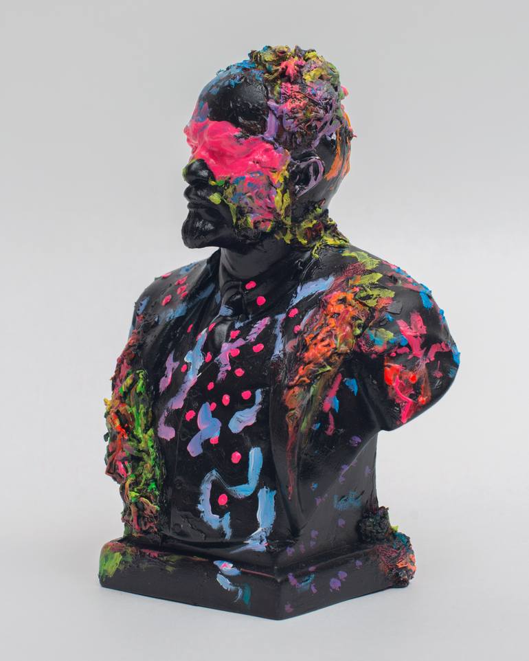 Original Pop Art Portrait Sculpture by Oleksandr Balbyshev