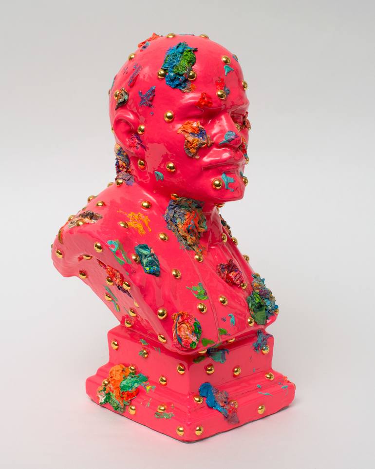 Original Pop Art Portrait Sculpture by Oleksandr Balbyshev