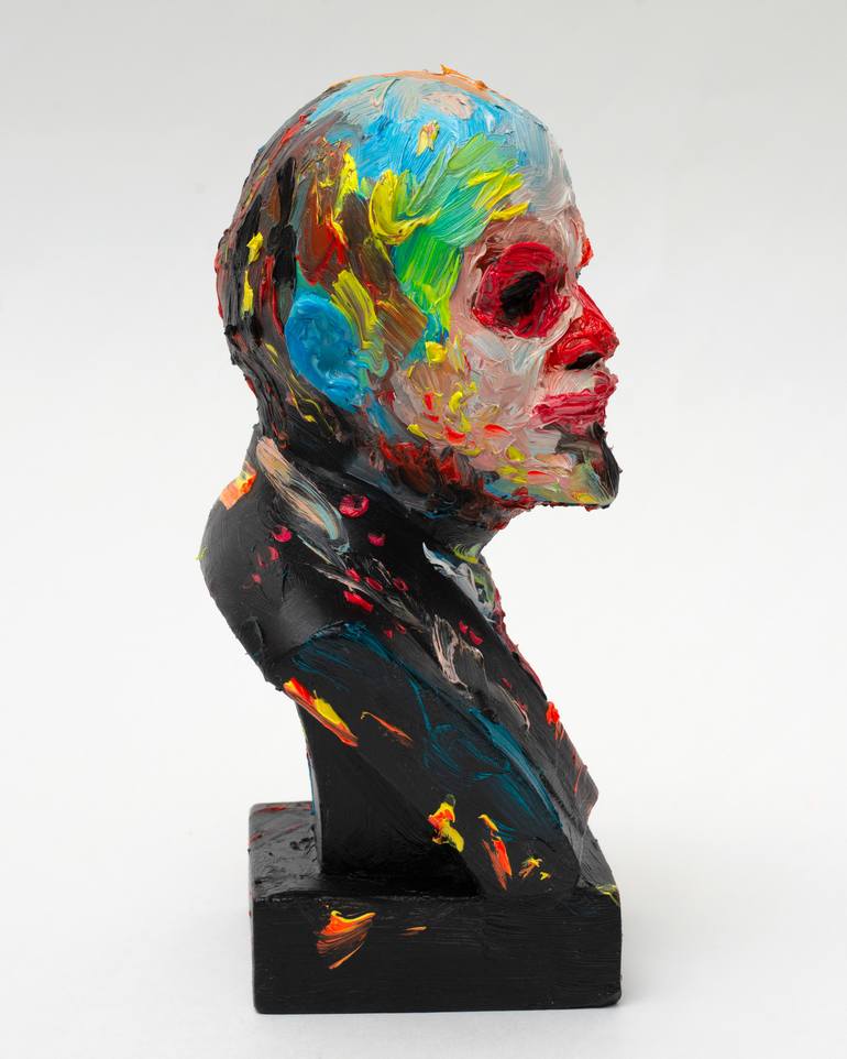 Original Pop Art Portrait Sculpture by Oleksandr Balbyshev