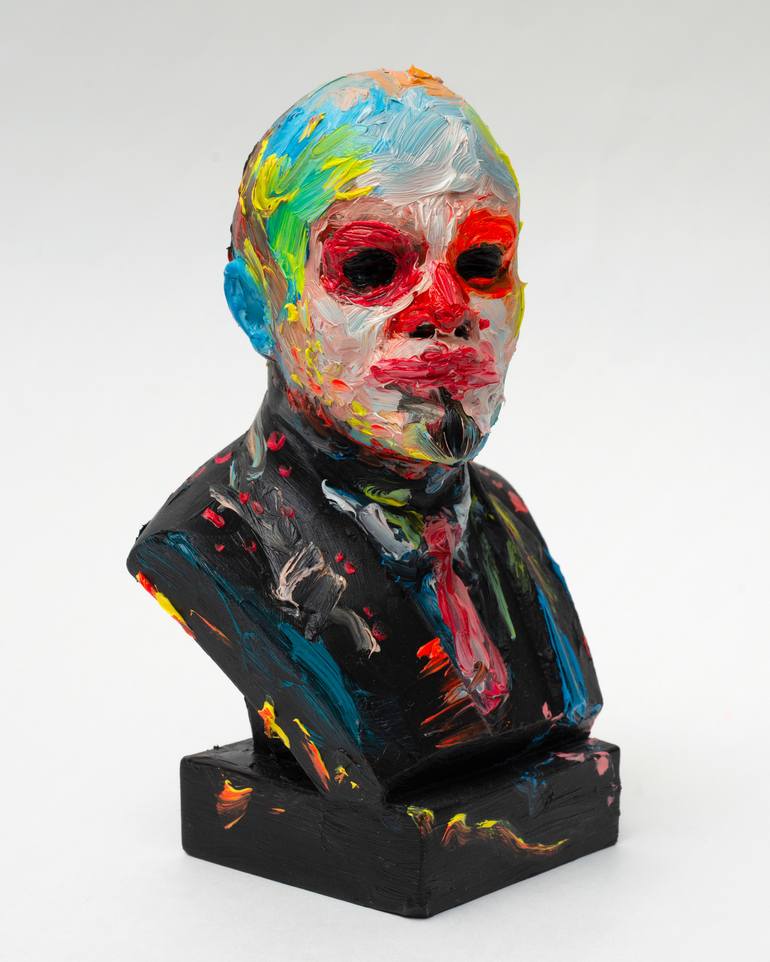 Original Pop Art Portrait Sculpture by Oleksandr Balbyshev