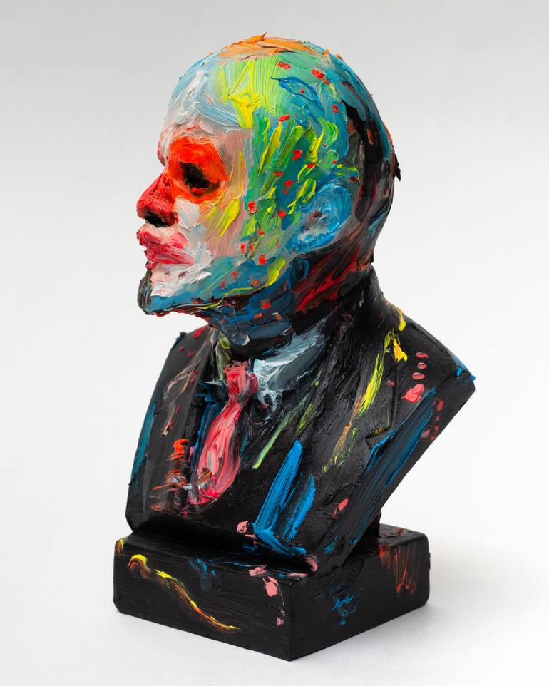 Original Pop Art Portrait Sculpture by Oleksandr Balbyshev