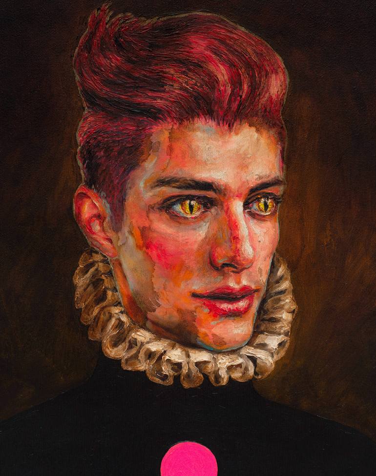 Original Portraiture Portrait Painting by Oleksandr Balbyshev