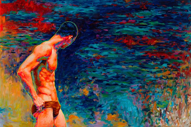 Original Figurative Nude Painting by Oleksandr Balbyshev