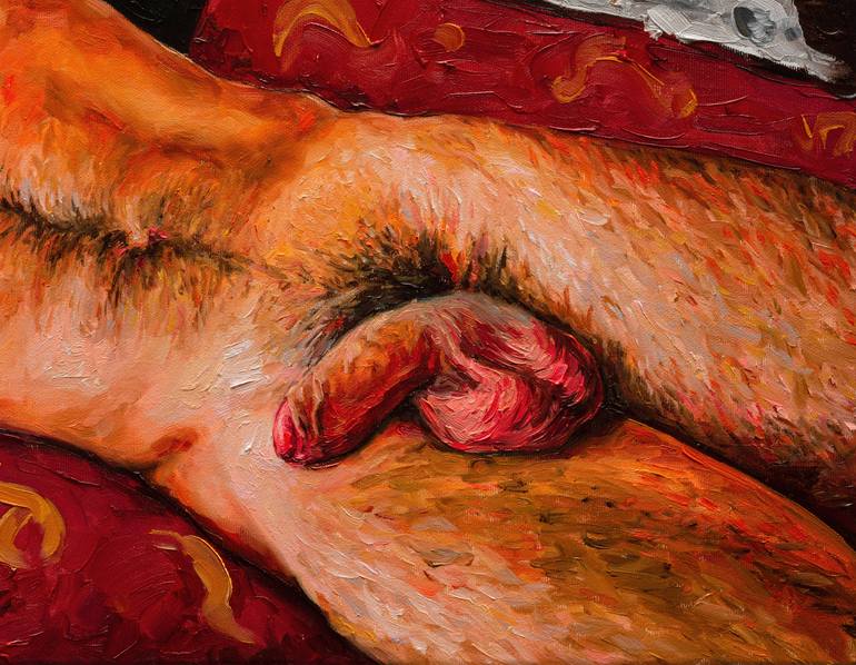 Original Figurative Nude Painting by Oleksandr Balbyshev