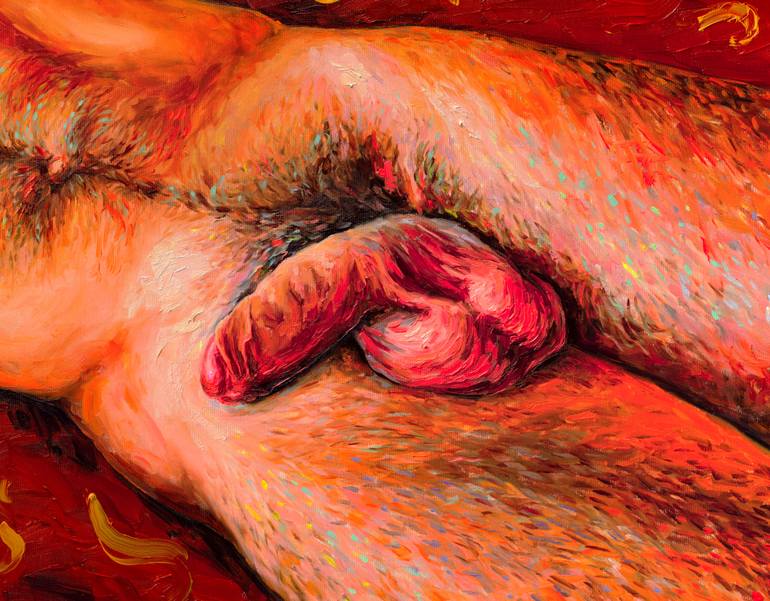 Original Figurative Nude Painting by Oleksandr Balbyshev