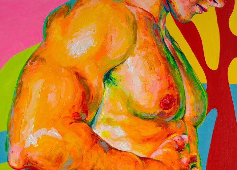 Original Figurative Nude Painting by Oleksandr Balbyshev