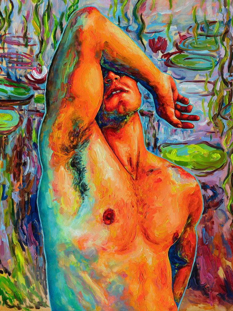 Original Figurative Erotic Painting by Oleksandr Balbyshev