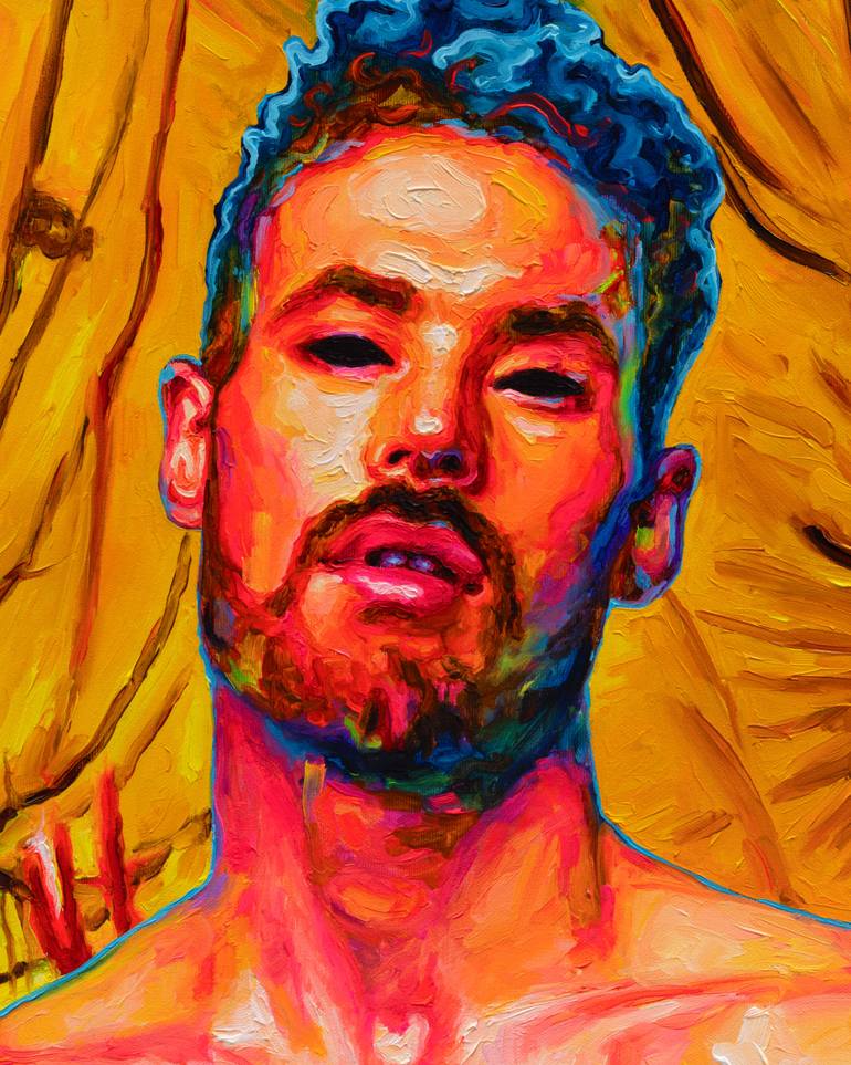 Original Impressionism Nude Painting by Oleksandr Balbyshev