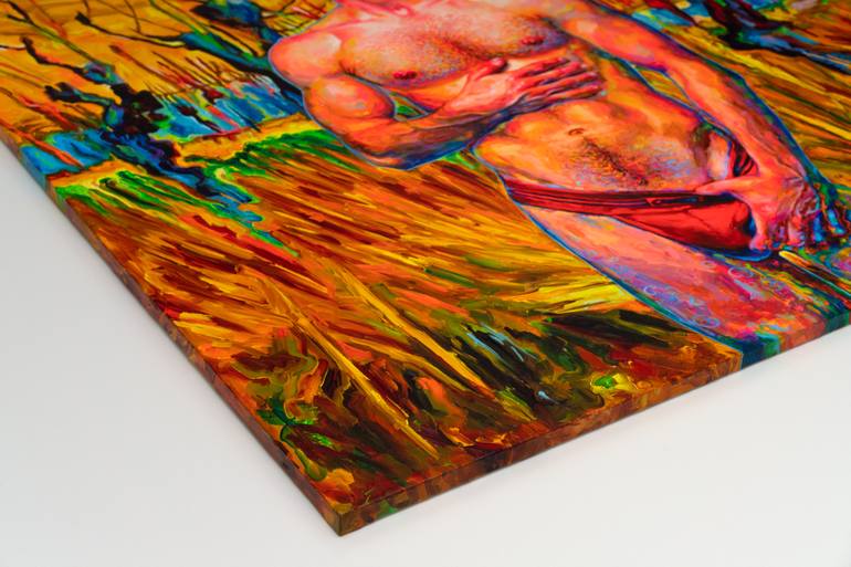 Original Impressionism Nude Painting by Oleksandr Balbyshev